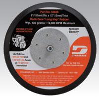 6" (152 mm) Dia. Non-Vacuum Disc Pad, Hook-Face, Long Nap