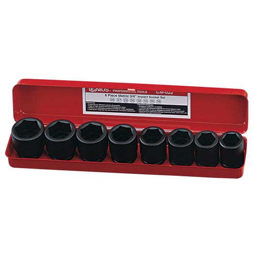 8PC 3/4" Dr. SAE Impact Socket Set