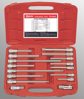 16PC 3/8 & 1/2" Dr. Auto Repair Bit Socket Set