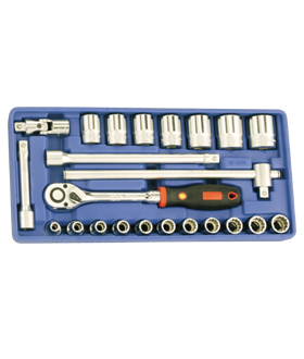 23PC 1/2" Dr. SAE Hand socket set