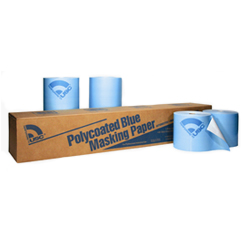 6 in. x 738 ft. Roll Polycoated Blue Paper