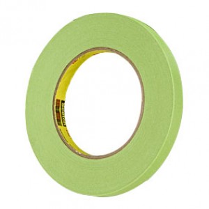 Scotch Performance Green Masking Tape 233+, 12 mm width (.47 inc
