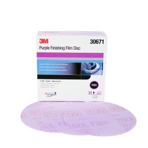 Purple Finishing Film Hookit Disc, 6", P600 Grit