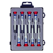 8 Piece Precision Phillips Head & Slotted Head Screwdriver Set