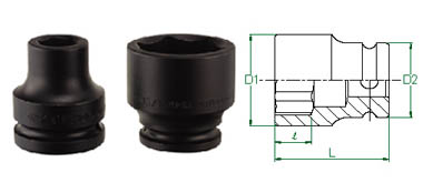 1" Drive Impact 90mm Socket Metric 6 Point