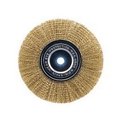 3 Inch Fine Brass Wire Wheel Brush with 1/4" Hex Shank for Drill