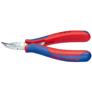 4-1/2" Electronics Pliers with Angled Half Round Tip