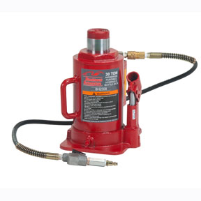 30 Ton Air/Manual Bottle Jack 11 to 18 Inch H...