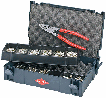 1400pc. Crimp Asmt. for End Sleeves (Ferrules) w/Pliers 9771180
