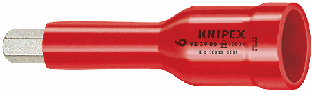 Hexagon Socket, 3/8" Square Drive, 1000V Insulated - 5mm