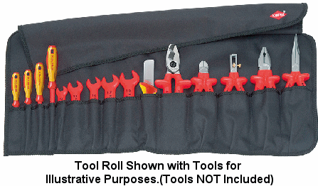15 Compartment Tool Roll Bag (Empty)