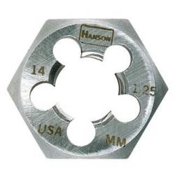 14 mm - 1.25 - Right-hand Re-threading Hexagon Metric Die