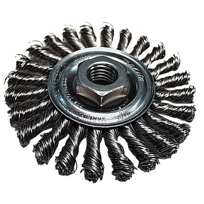 4" Knot Full Cable Twist Wire Brush Wheel
