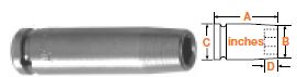 1/4" Square Drive Socket, SAE 5/16" Hex Opening 3 Overall Lengt