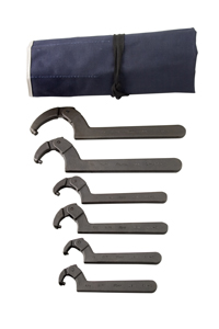 Adjustable Pin Spanner Set 6 Pc