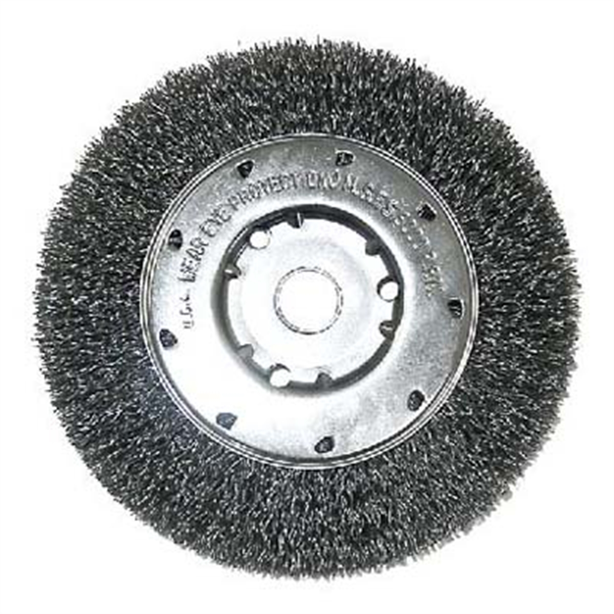 Crimped Straight Wire Wheel - 6"x 5/8-1/2". .008 Wire