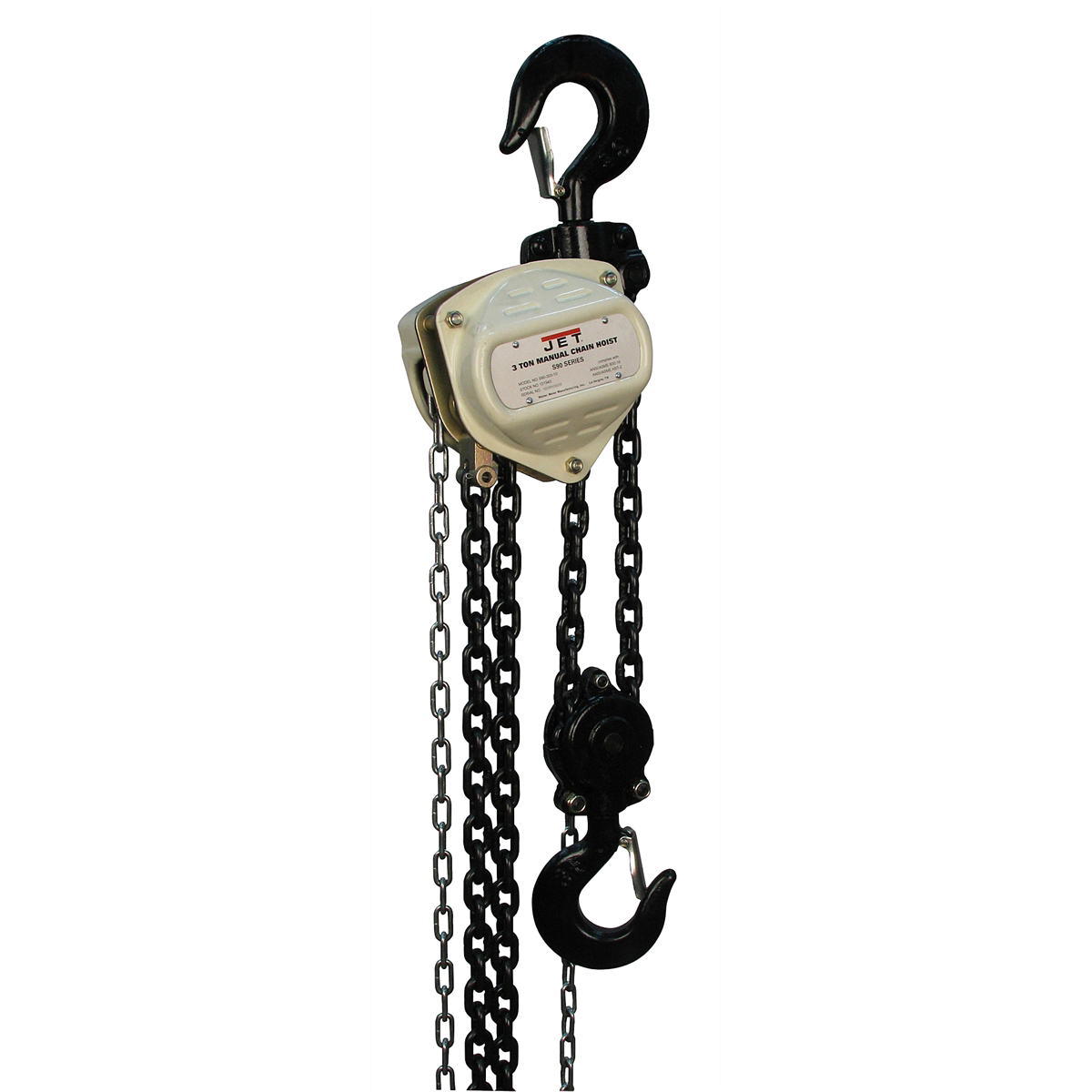 S90 Series S90-300-15 Hand Chain Hoist, 3 Ton 15 Ft Lift