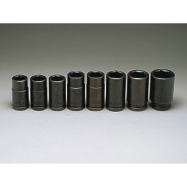 3/4 Inch Drive 6 Pt Deep Fractional SAE Impact Socket Set 7/8-1-