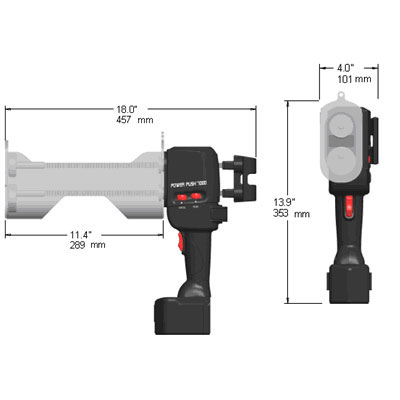 600 x 300 ml Two Component Cordless Epoxy Adhesive Dispenser