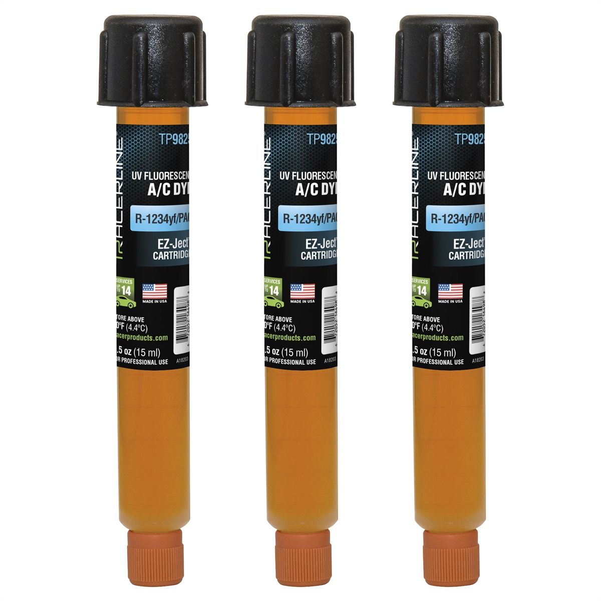 0.5 oz OEM-Grade R-1234yf/PAG EZ-Ject 3 Pack