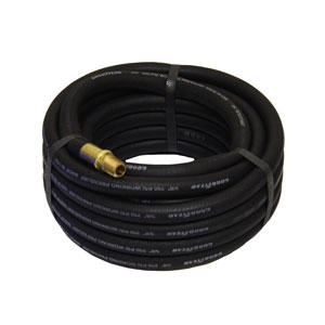 Black Rubber Air Hose 25 Ft x 3/8 Inch