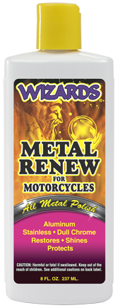 Metal Renew for Motorcycles Liquid Polish for All Metals 8 Oz