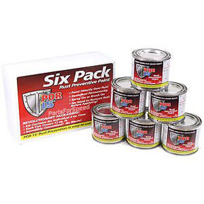 POR-15 SIX PACK 4 OZ. BLACK