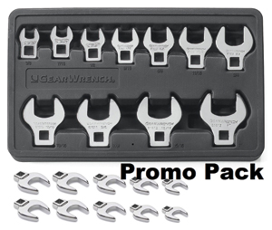 11 Piece SAE Crowfoot Wrench