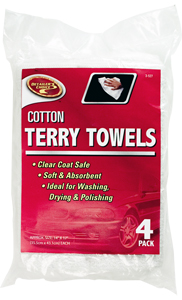 4 Pack Terry Cleaning Towels