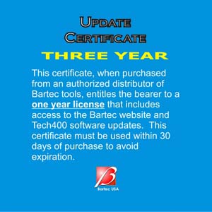 TECH400 Update 3 Year License