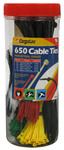 650 Piece Cable Tie Assortment