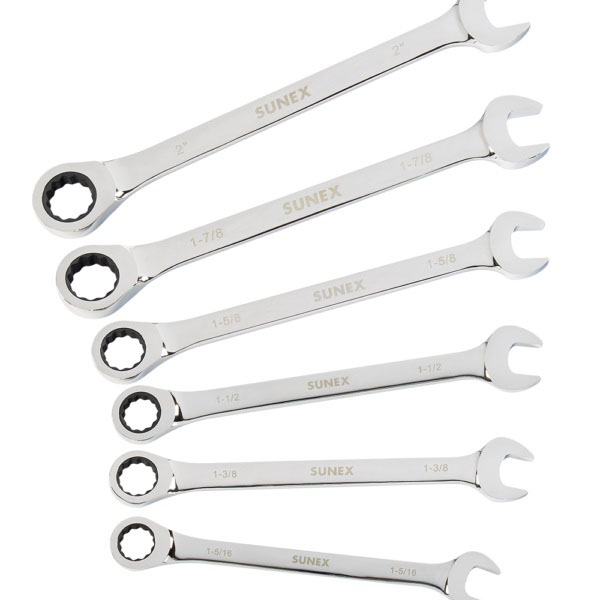 6PC JUMBO RATCH WRENCH SET