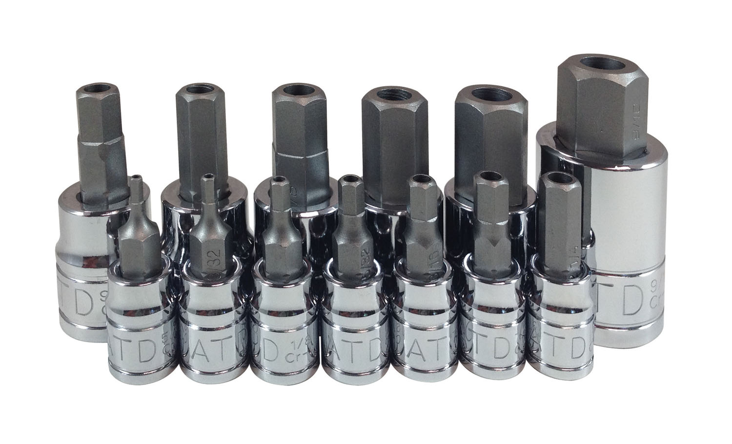 13PC SAE TAMPERPROOF HEX BIT SOCKET SET