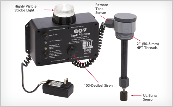 007 TANK MONITOR ALARM, HI, SEAL