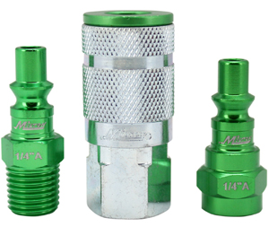 3 Piece A-Style 1/4" NPT Green