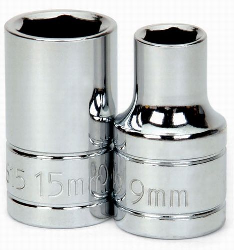 1/2" Drive 6-Point Metric 16 mm Shallow Socket