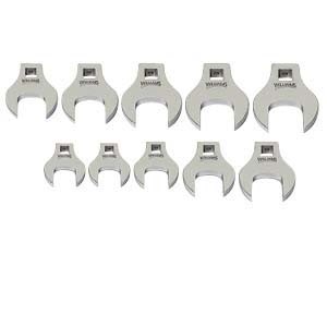 10 Piece 3/8 Drive Metric Open End Crowfoot Wrench