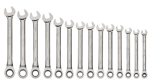 14 pc Metric Combination Ratcheting Wrench Set