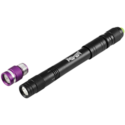 RECHARGEABLE LED PEN LIGHT UV HEAD COMBO