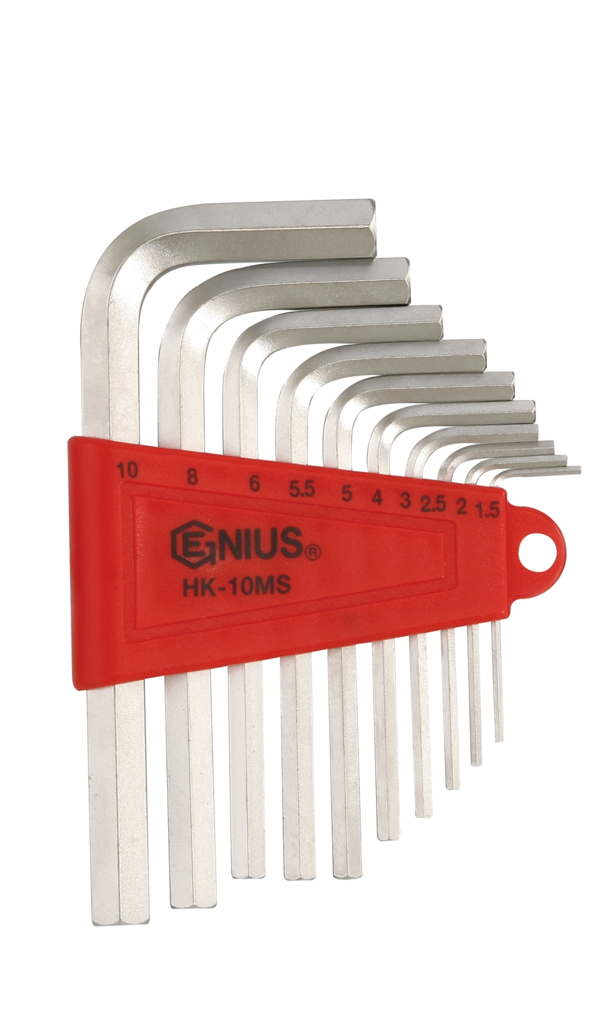 10PC L-Shaped Metric Hex Wrench Set