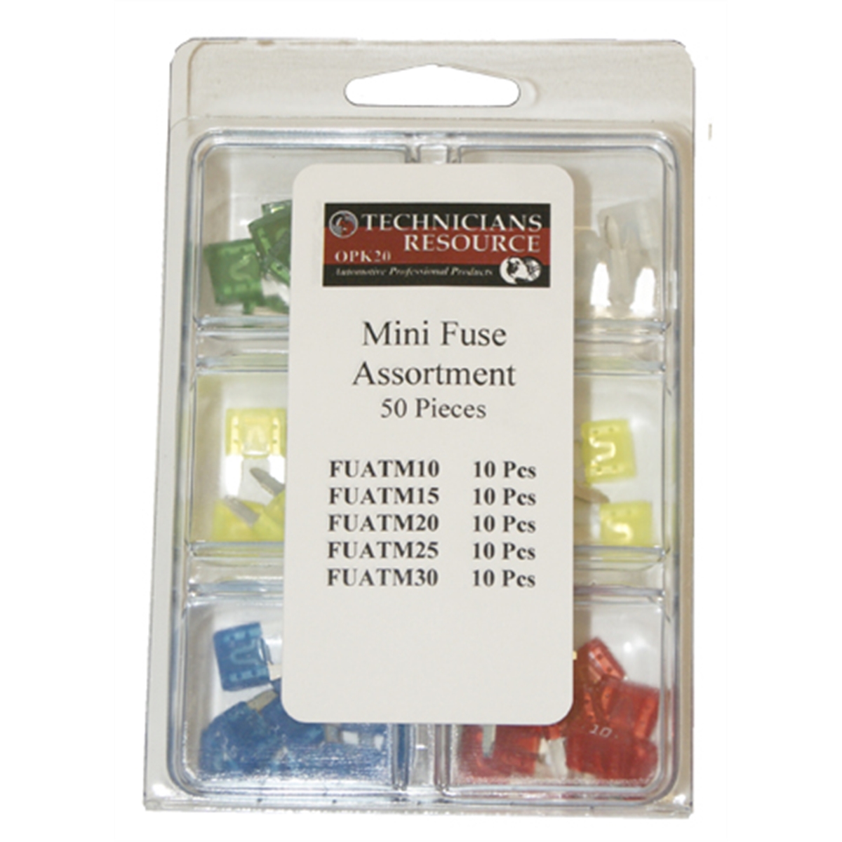 Mini Fuse Assortment (50 Pcs) U.S. Made