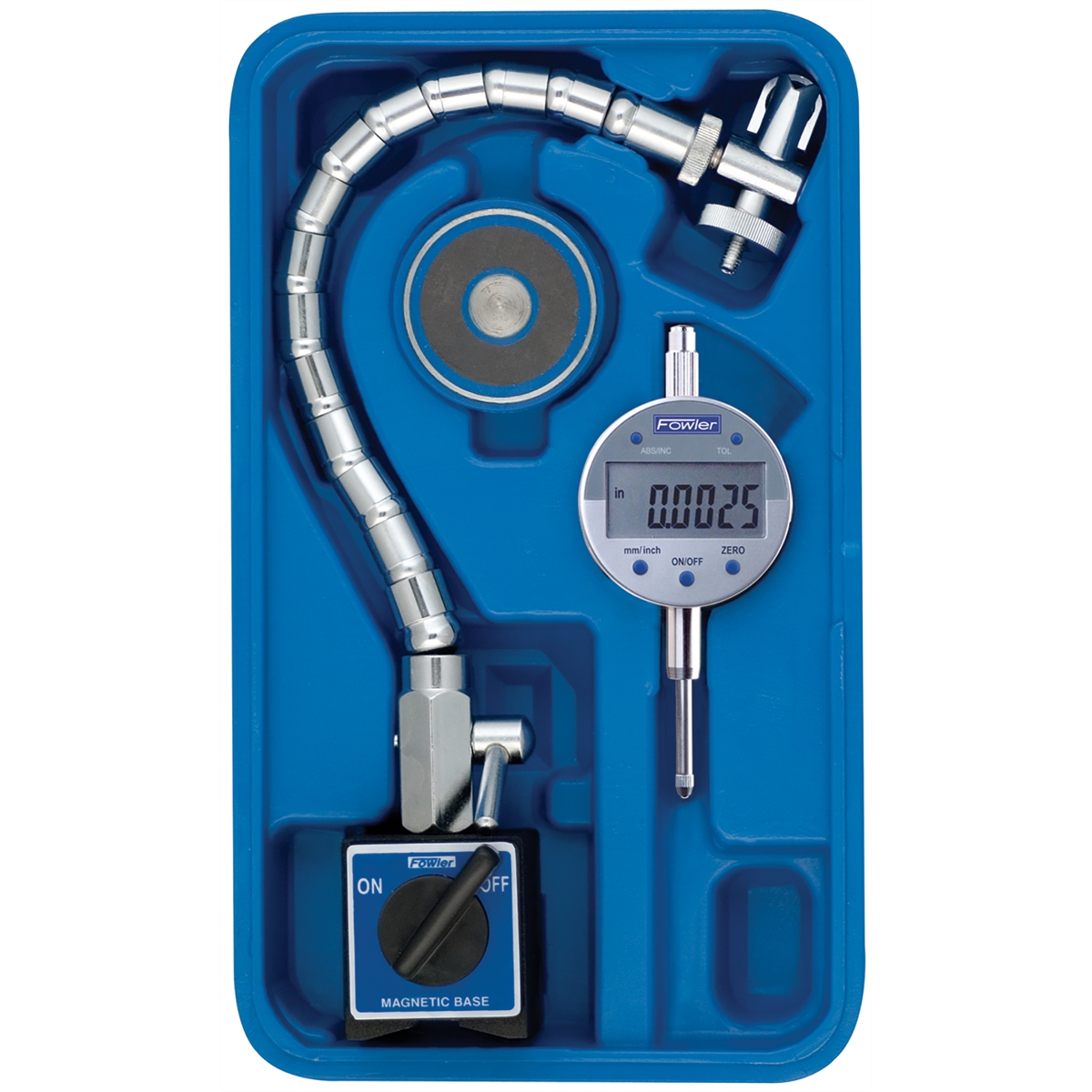 CHROME FLEX MAG SET WITH INDI-XBLUE ELECTRONIC INDICATOR