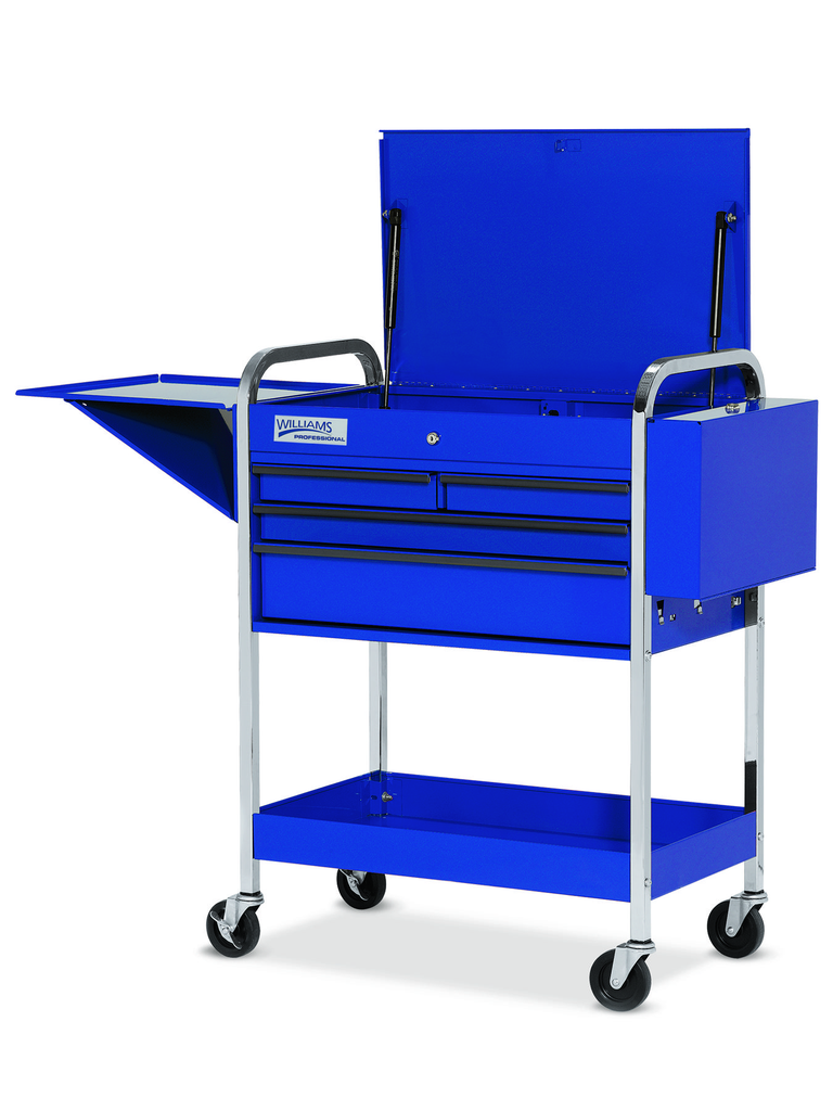 4 Drawer Service Cart Blue