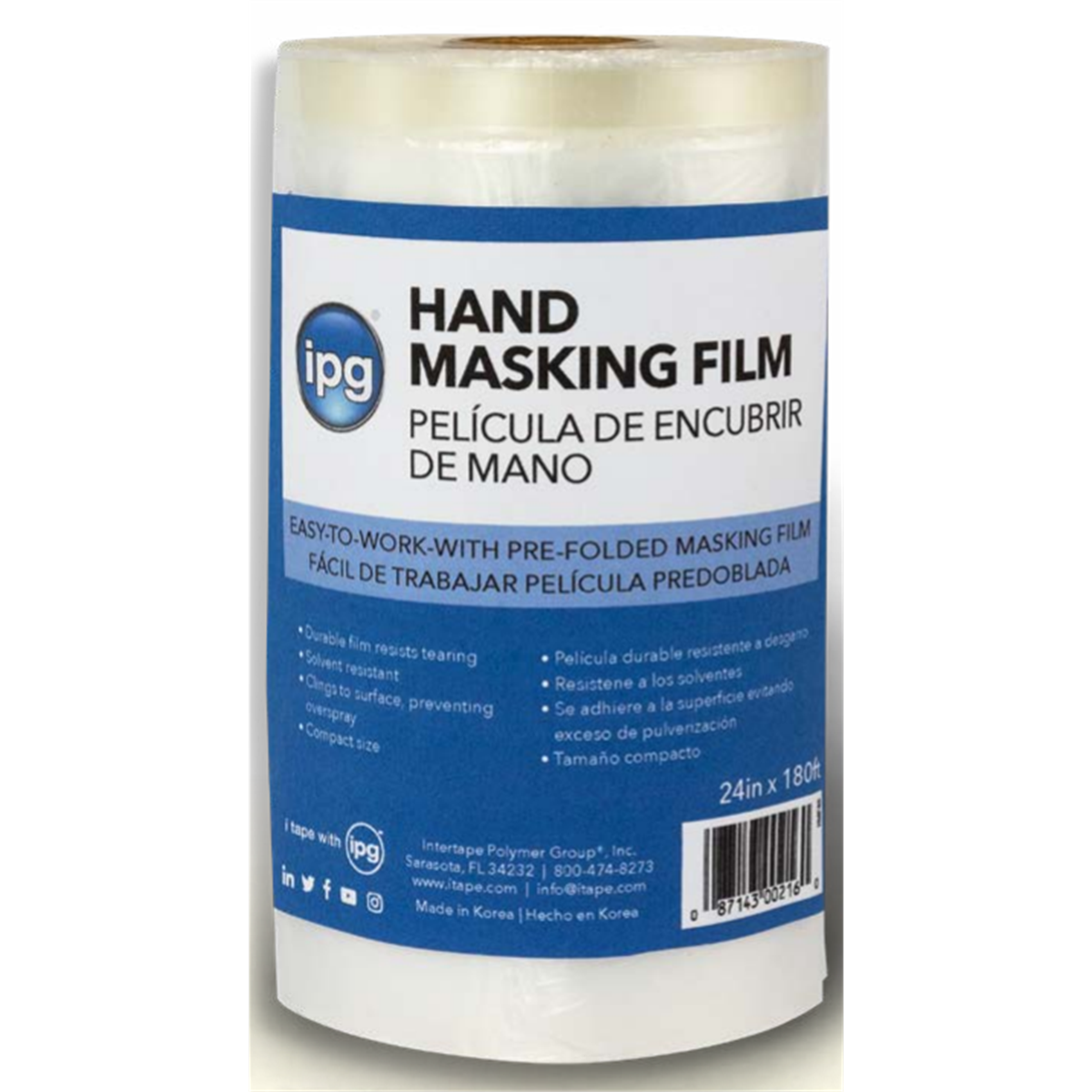 HMF .47 mil Printed HDPE Masking Film