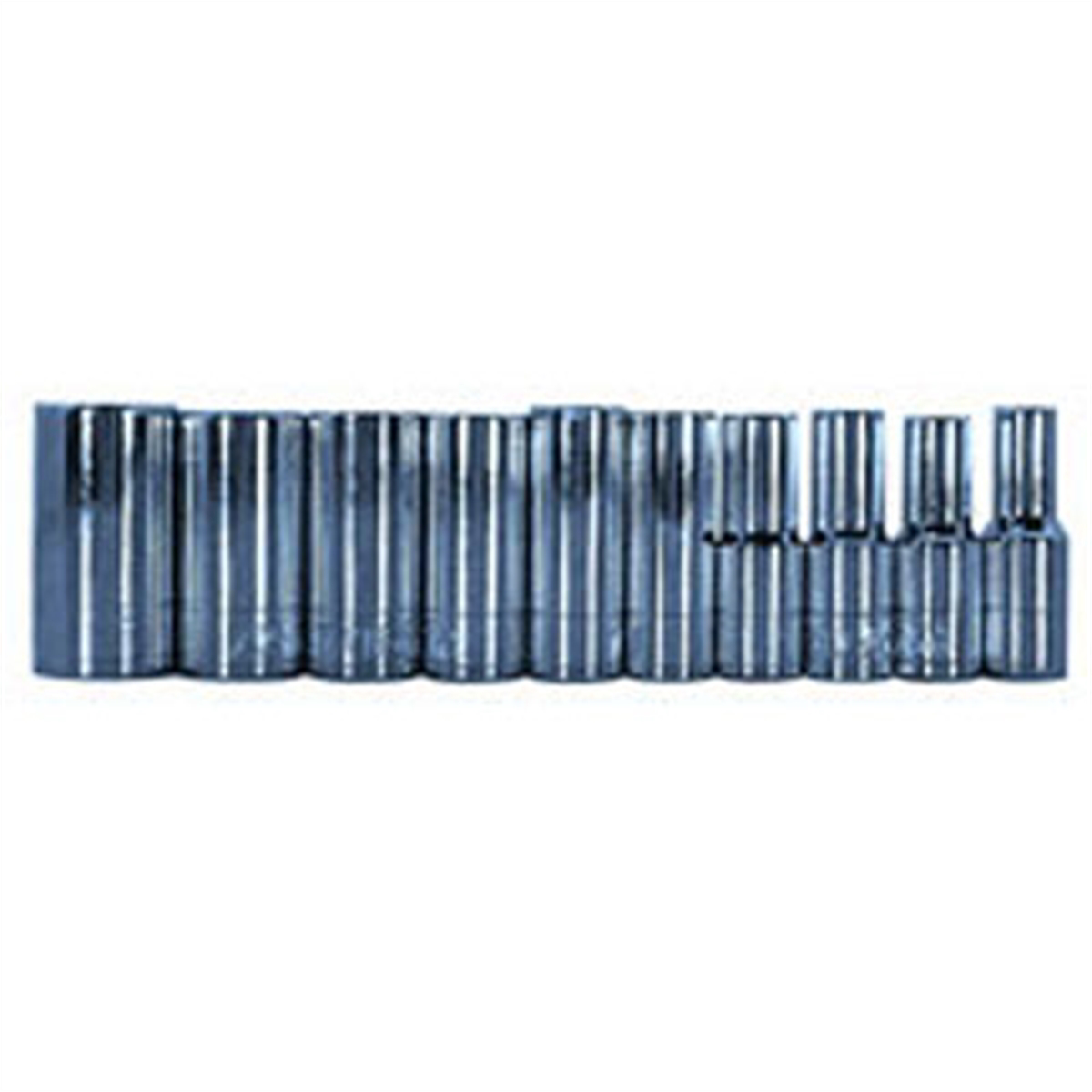 1/4 In Dr Semi-Long 12 Pt SAE Socket Set - 10 Pc