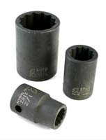 1/2 In Dr Impact Socket, 12 Pt, Std, 9/16 In