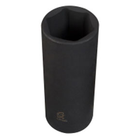 3/8 In Dr Impact Socket, 6 Pt, Deep, 16mm