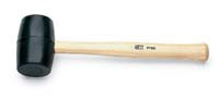 13.1 In Rubber Mallet - Hickory Handle - Head 23 Oz