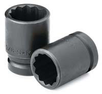 3/4 In Drive 12 Pt Std Thin Wall Fractional Impact Socket - 1 In