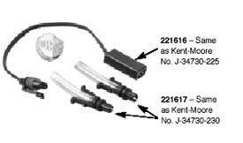 Central Port Injection Poppet Nozzle Diagnostic Kit